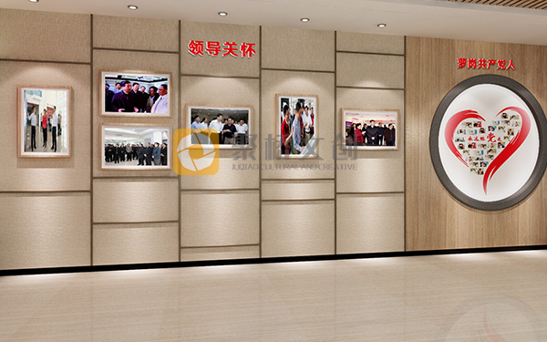 紅色文化展廳設(shè)計效果圖，常見功能區(qū)域劃分